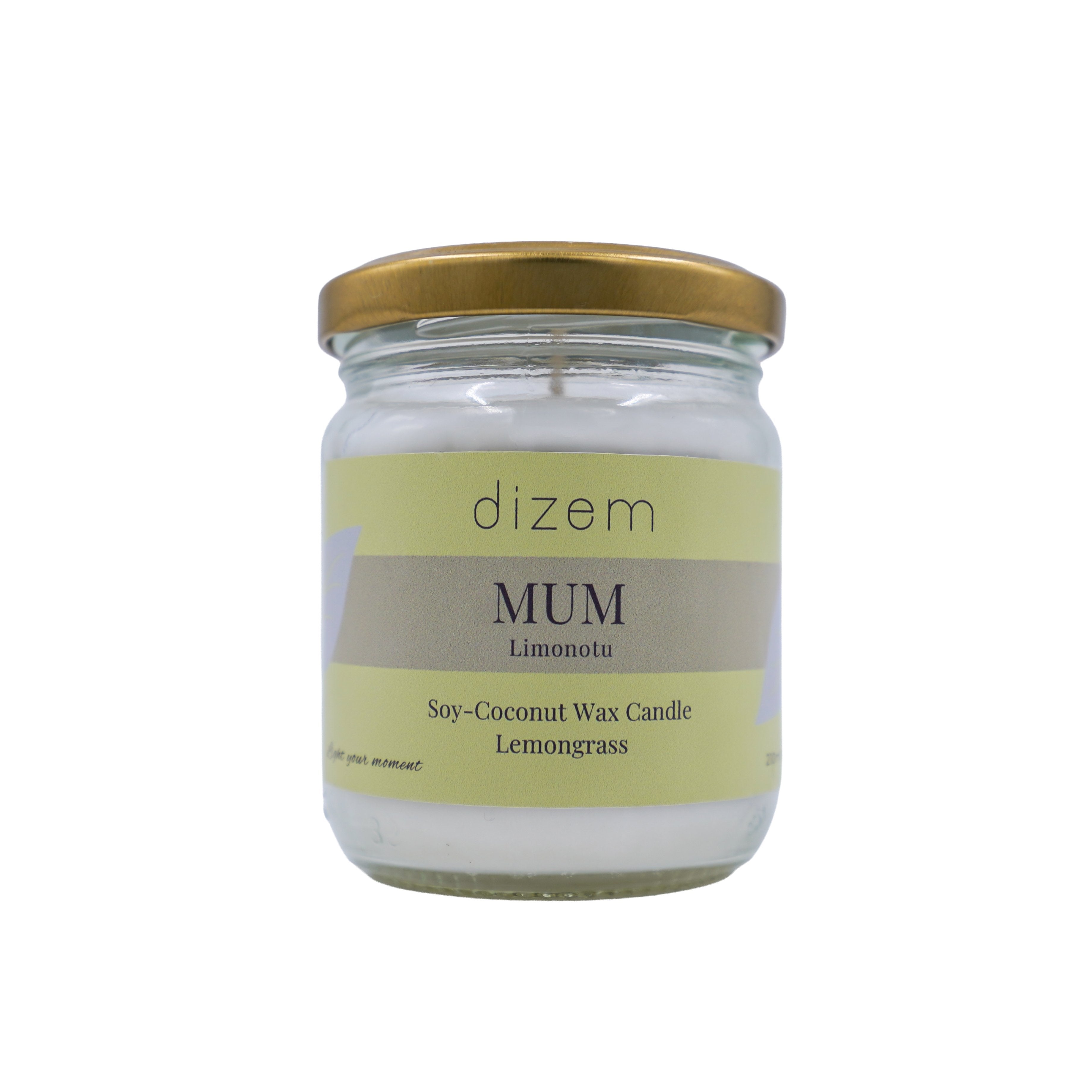 Limon Otlu Doğal Mum